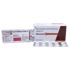 Rosuvastatin Calcium 10 Mg Fenofibrate 145 Mg Tablet