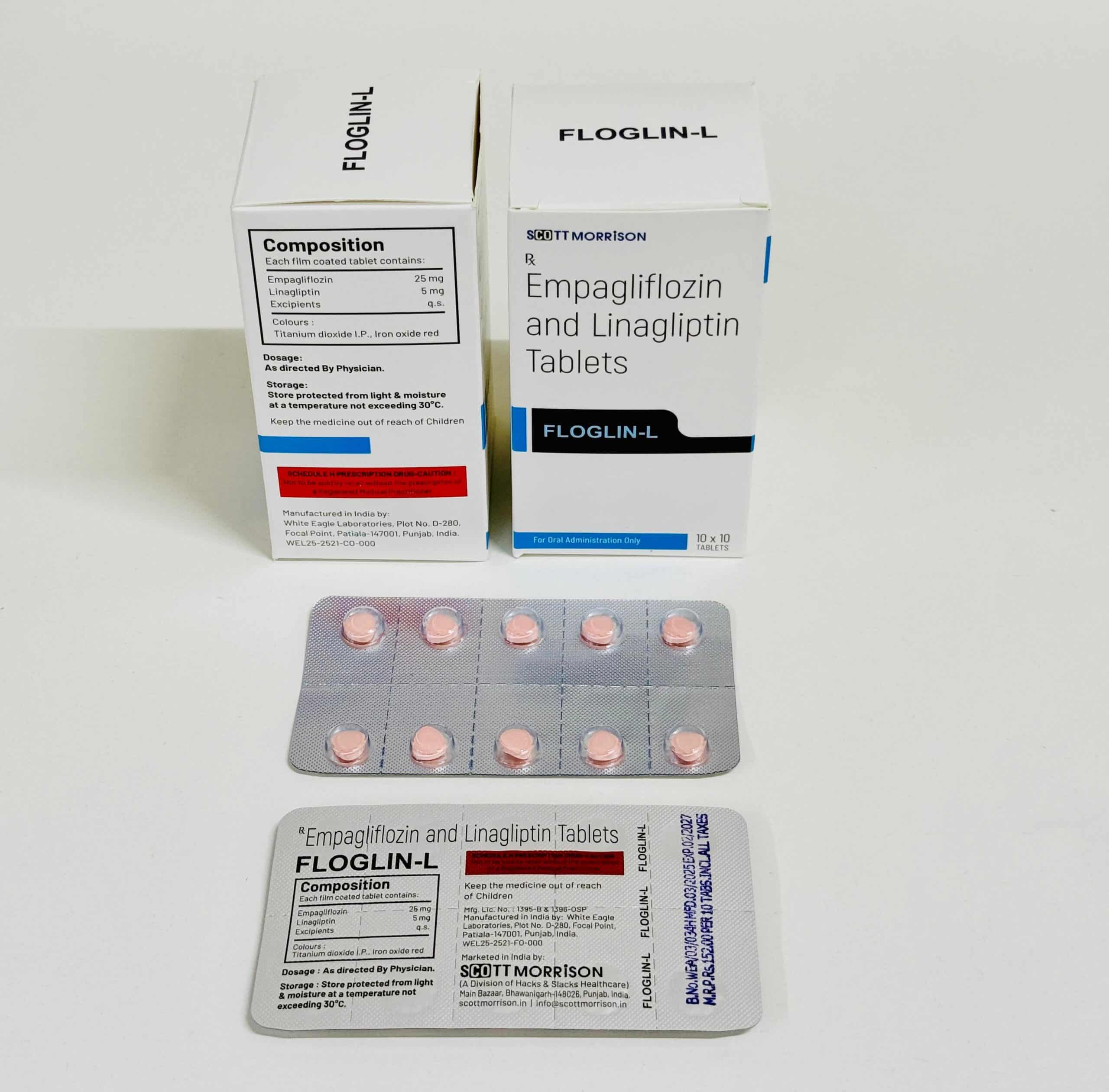Empagliflozin 25mg + Linagliptin 5mg Tablet